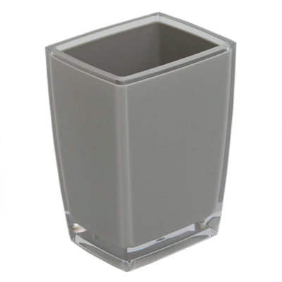 6 of 14:Home Basics Vaso de plástico resistente a roturas, gris 