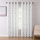 1 of 9:Isla Floral Printed Grommet Room Darkening Window Panel, 52x84 Inches 