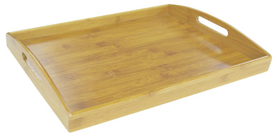 1 of 6:Bandeja para servir de bambú Home Basics - 17,25x11,75x2,18 