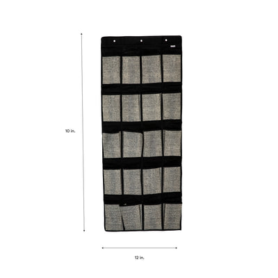 3 of 3:Simplify 20-Pocket  Shoe Organizer in Black 