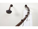 1 of 2:Bath Bliss Curved Shower Rod in Bronze 