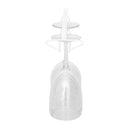 3 of 6:Porte-verres à vin Home Basics en acier recouvert de vinyle, blanc 