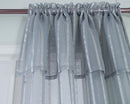 12 of 31:Gretchen Striped Rod Pocket Window Panel with Attached Valance, 54x90 Inches 