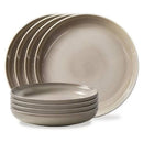 1 of 4:Corelle Stoneware 8 Piece Dinnerware Set, Reactive Glazes, Dining Plate Set, Oatmeal 