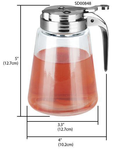 2 of 2:Distributeur de sirop anti-goutte Home Basics Classic, transparent 