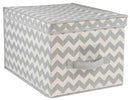 1 of 4:Home Basics Chevron Storage Box 