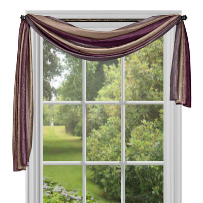 10 of 10:Ombre Window Curtain Scarf, 50x144 Inches 