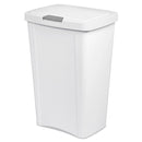 1 of 2:Sterilite TouchTop - Papelera (13 galones), color blanco 