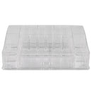 2 of 5:Home Basics Organizador de cosméticos grande de plástico resistente a roturas con múltiples compartimentos y cajón de fácil apertura, transparente 