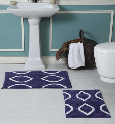 5 of 6:Ensemble de 2 tapis de bain antidérapants Premius Diamond, 43 x 61 cm, 50 x 81 cm 