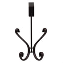 3 of 5:Home Basics Over the Door Double  Hanging Hook with Rounded Knobs, Bronze 