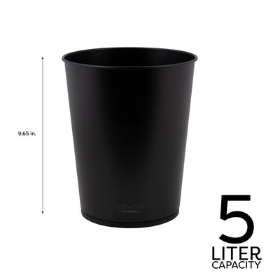 3 of 4:Poubelle Bath Bliss 5 L en noir mat 