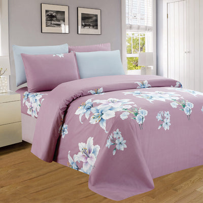 4 of 4:PREMIUS Lyla Printed Wrinkle Free Microfiber Sheet Set 