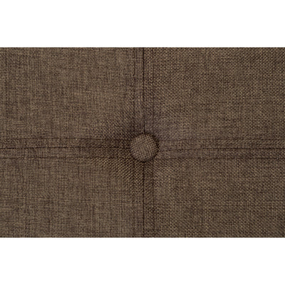 4 of 4:Pouf de rangement double pliable Simplify en simili-lin, couleur expresso 