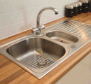 1 of 1:Home Basics Small Rubber Coated Chrome Plated Steel Sink Protector 
