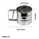 2 of 2:Home Basics Tamiz de harina de acero inoxidable 