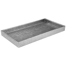 2 of 10:Home Basics Bandeja de tocador metálica de plástico con asas recortadas, champán 