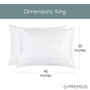 5 of 12:Paquete de 2 protectores de almohada impermeables con cremallera Premius, blanco 