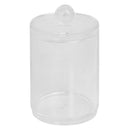 2 of 6:Home Basics Round Plastic Cotton Swab and Ball Holder, Clear 