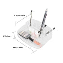 3 of 3:Home Basics 2 Tier Rounded Cosmetic Organizer, Clear 