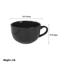6 of 6:Home Basics 22 oz. Jumbo Ceramic Mug, Black 