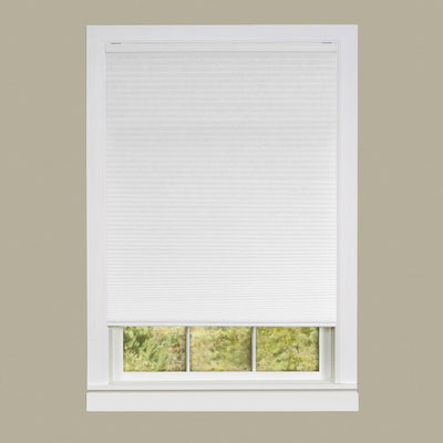 1 of 2:Cordless Honeycomb Cellular Pleated Shade 34x64 - White 