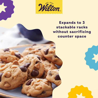 6 of 6:Wilton 3-Tier Excelle Elite Stacking Cooling Grid, 9.9x15.9 Inches 