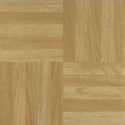 1 of 2:Tivoli Four Finger Square Parquet 12x12 Baldosa de vinilo autoadhesiva - 45 Baldosas/45 pies cuadrados 