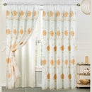 9 of 10:Alice Floral Embroidered Panel With Valance and Backing, 55x84 Inches 