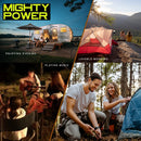 5 of 5:Mighty Power COB LED Camping Lantern with 4 Light Modes, Blue, 1500 Lumens 