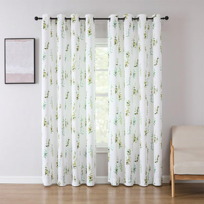 1 of 12:Adela Printed Room Darkening Grommet Window Curtain Panel, 52x84 Inches 