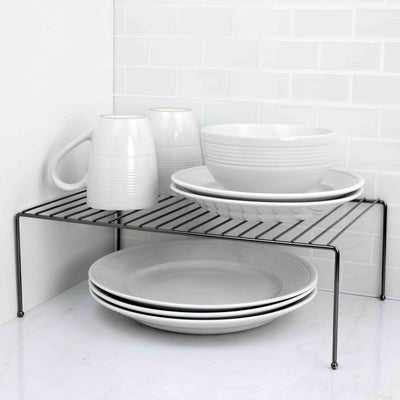 1 of 6:Estante auxiliar de ónix negro Home Basics 