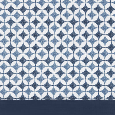 3 of 4:Callie Double Layer Pick Up Valance - 58x14 - Navy 