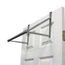 4 of 7:Home Basics Over The Door Closet Rod Rack, Silver, 17.75x10x10.15 Inches 