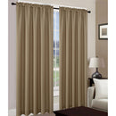 2 of 2:Leah Jacquard Textured Window Panel and Valance Treatments, Mocha, All Sold Separately 