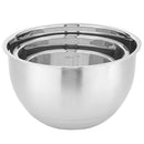 5 of 7:Home Basics 3 Piece Stainless Steel Nesting Mixing Bowls with Rubber Bottoms 