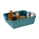 2 of 4:Simplify Large Woven Storage Shelf Bin in Sapphire 