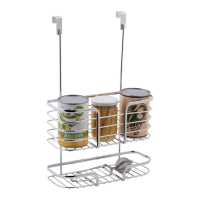 3 of 4:Kitchen Details 2 Tier Over the Cabinet Organizer in Chrome 