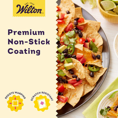 5 of 6:Wilton Perfect Result Premium Non-Stick Pizza Slider Pan, 14 Inches 