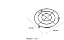 3 of 3:Home Basics Heavy Weight Trivet 