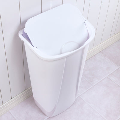 1 of 1:Sterilite - Papelera con tapa basculante, 11 galones/42 litros, color blanco 