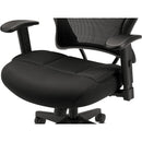 2 of 7:Chaise de bureau ergonomique HON Wave à dossier haut en maille, noire 
