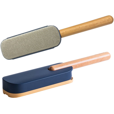 1 of 8:PREMIUS Fabric Lint Remover with Storage Case and Wood Handle, Blue-Yellow 