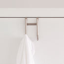 2 of 3:Crochet double de porte robuste en nickel satiné brossé antirouille Home Basics 