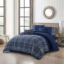 5 of 12:Jezebelle 5 Piece Embroidered Textured Design Comforter Set 