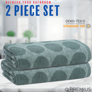 5 of 31:PREMIUS 2 Pack Circles 100% Cotton Yarn Dyed Bath Towel, 27x54 Inches 
