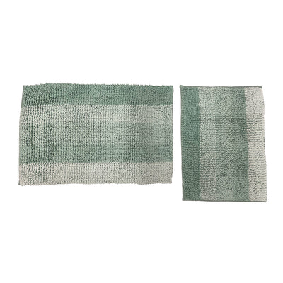 3 of 6:Premius Lina - Juego de alfombrillas de baño de chenilla con lazo de 2 piezas, 20 x 32, 17 x 24 pulgadas 