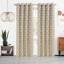 5 of 7:Panel de ventana con ojales de jacquard con eslabones de cadena Sharen, 55 x 84 pulgadas 