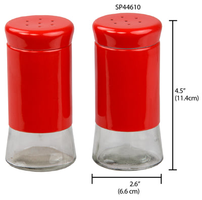6 of 6:Home Basics Essence Collection Juego de salero y pimentero de 2 piezas 