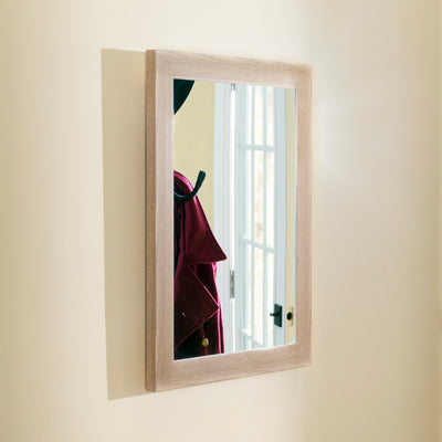 2 of 3:Home Basics Contemporary Rectangle Wall Mirror, Natural 